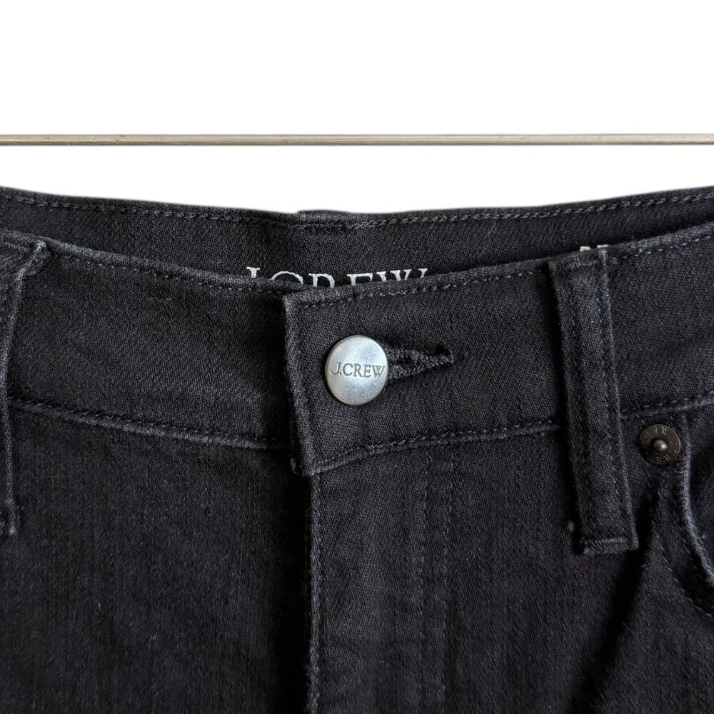 J‎ Crew Womens 96 Denim Trouser Wide Leg Jeans Black 29 Minimalist Stretch - Picture 4 of 7